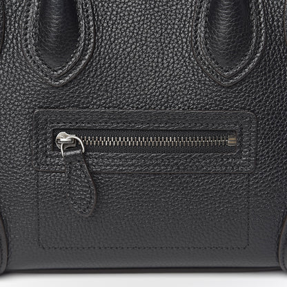 Celine Drummed Calfskin Nano Luggage Black 11 of 11
