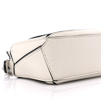 Loewe Calfskin Nano Puzzle Bag Soft White Black 7 of 9