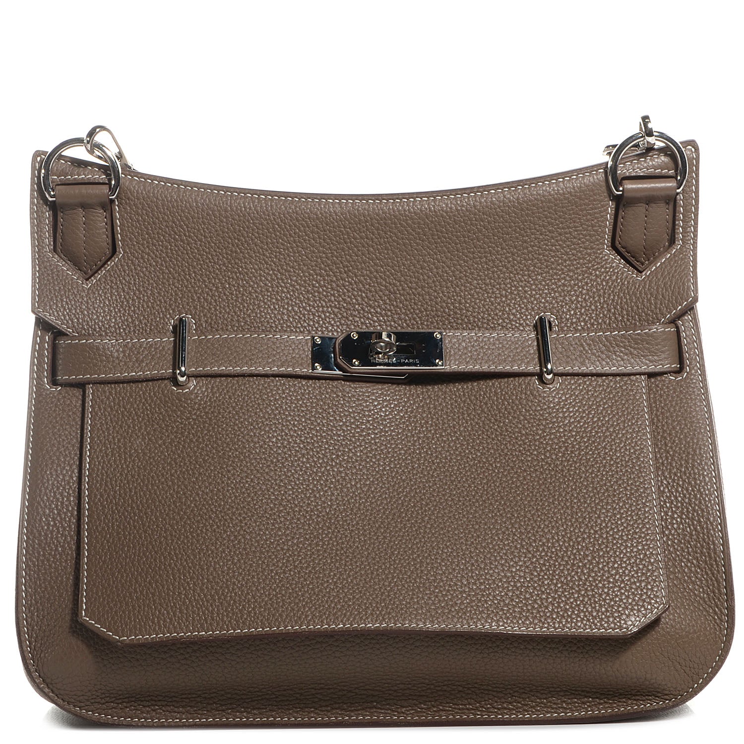 Hermes Taurillon Clemence Jypsiere 34 Etoupe 1 of 23