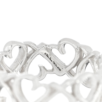 Tiffany Sterling Silver Paloma Picasso Loving Heart Band Ring 51 5.75 4 of 4