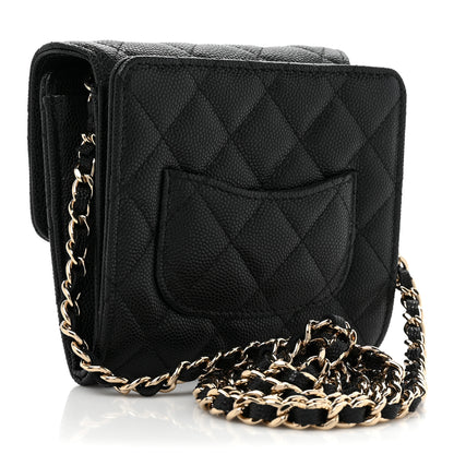 Chanel Caviar Quilted Clutch With Chain Bag Black 3 of 12