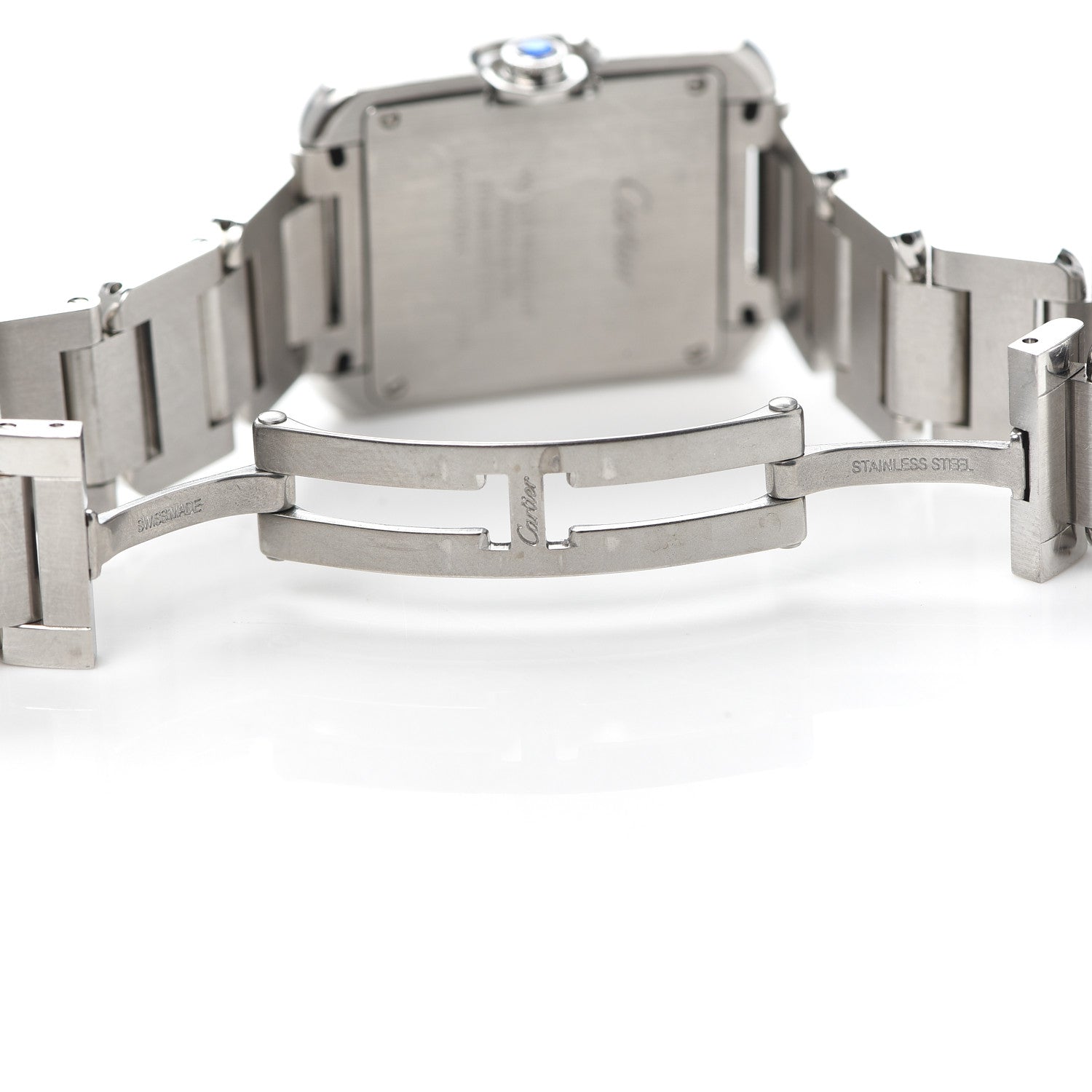 Cartier Stainless Steel 23mm Tank Anglaise Quartz Watch 6 of 7