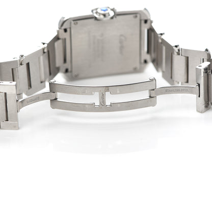 Cartier Stainless Steel 23mm Tank Anglaise Quartz Watch 6 of 7
