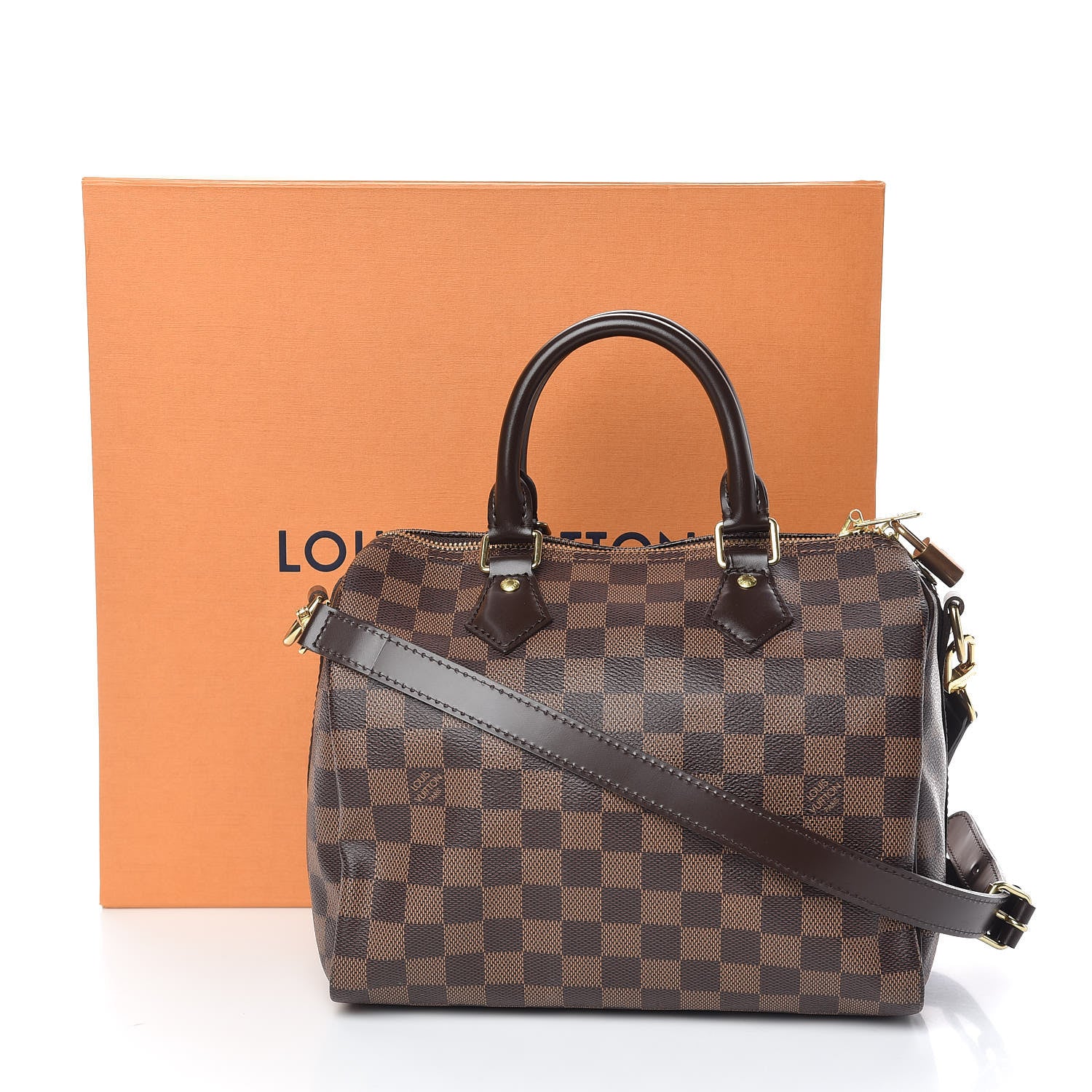 Louis Vuitton Damier Ebene Speedy Bandouliere 25 9 of 9