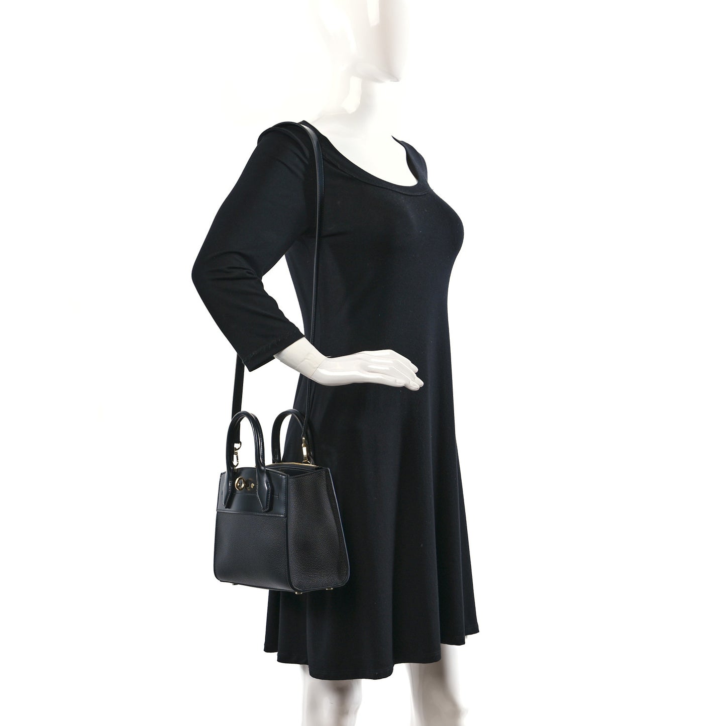 Calfskin City Steamer Mini Black
