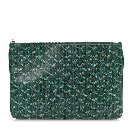 Goyard Goyardine Senat Pochette MM Green 1 of 7
