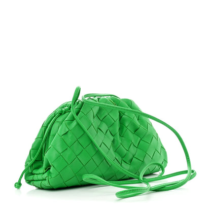 Bottega Veneta Nappa Intrecciato The Mini Pouch Clutch Parakeet 3 of 11