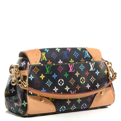 Louis Vuitton Monogram Multicolor Beverly MM Black 3 of 10