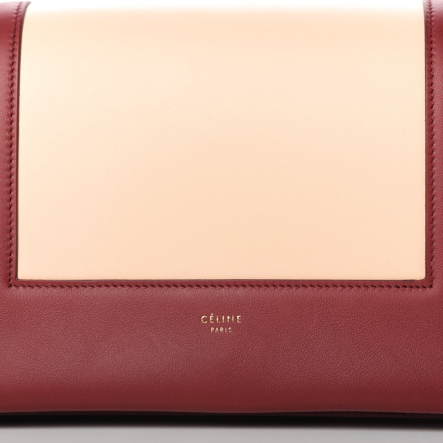 Celine Shiny Smooth Calfskin Medium Frame Shoulder Bag Ruby Nude 8 of 10