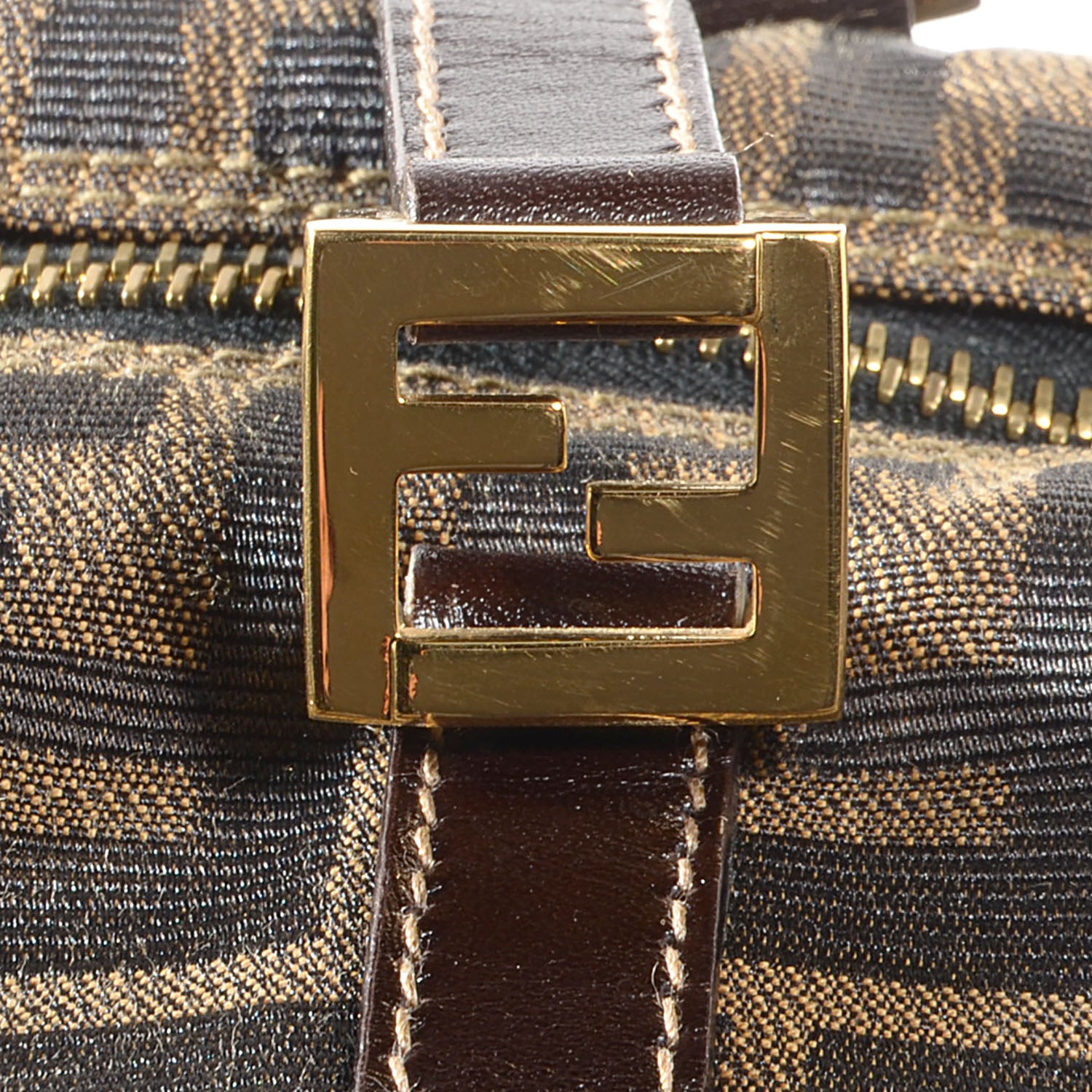 Fendi Zucca Large Satchel Tobacco 7 of 8