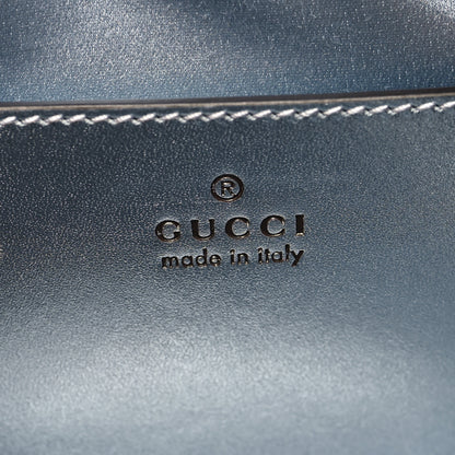 Gucci Iridescent Nappa Chevron Matelasse Small GG Marmont Chain Shoulder Bag Iridescent Snow Light Blue 7 of 11