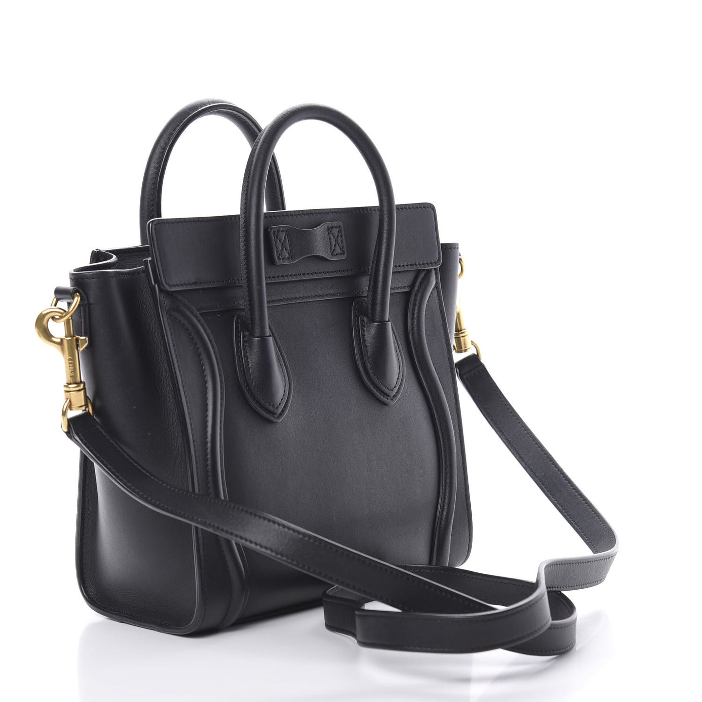 Smooth Calfskin Nano Luggage Black