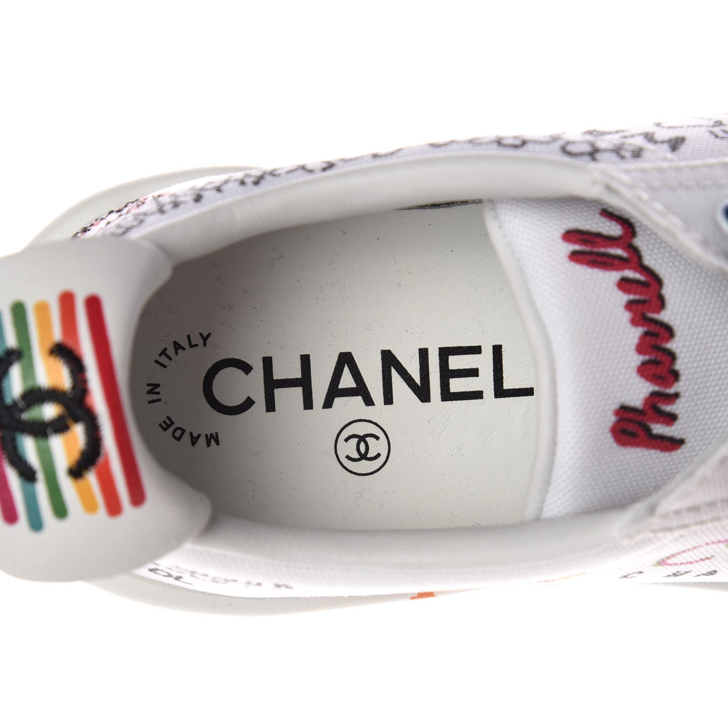 Chanel x Pharrell Williams Canvas Womens Sneakers 35 White 8 of 23