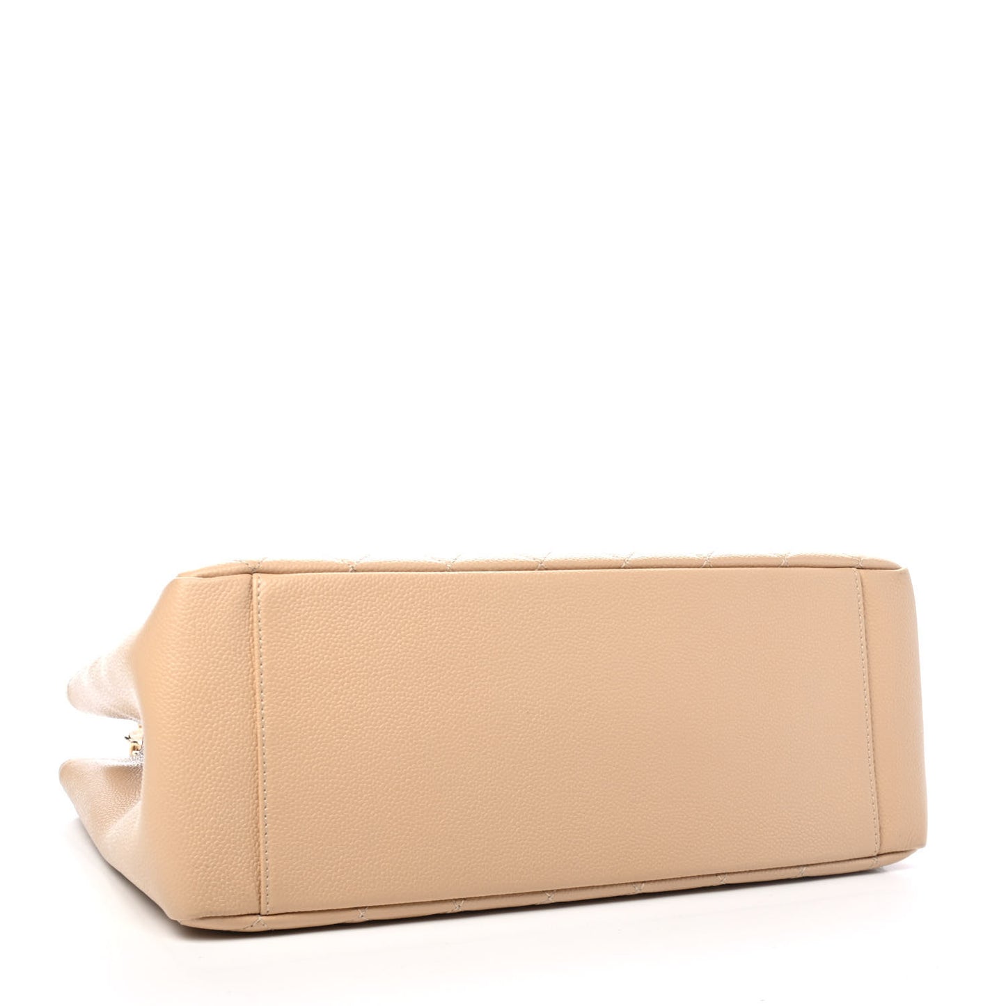 Caviar Quilted Grand Shopping Tote GST Beige