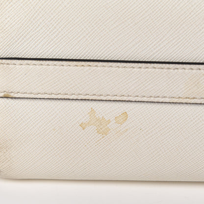 Prada Saffiano Soft Calfskin Zippered Tote White 18 of 21