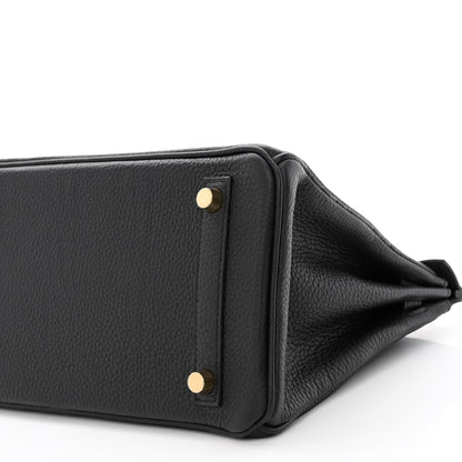 Hermes Togo Birkin 25 Black 10 of 11