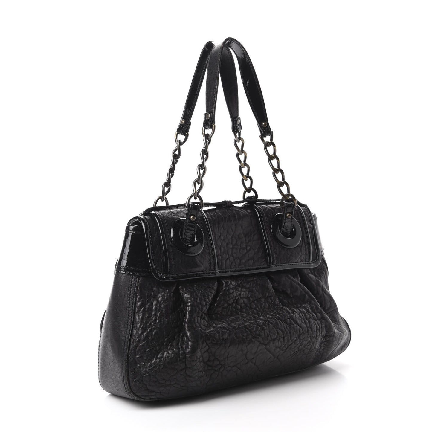 Nappa Patent B Bag Black