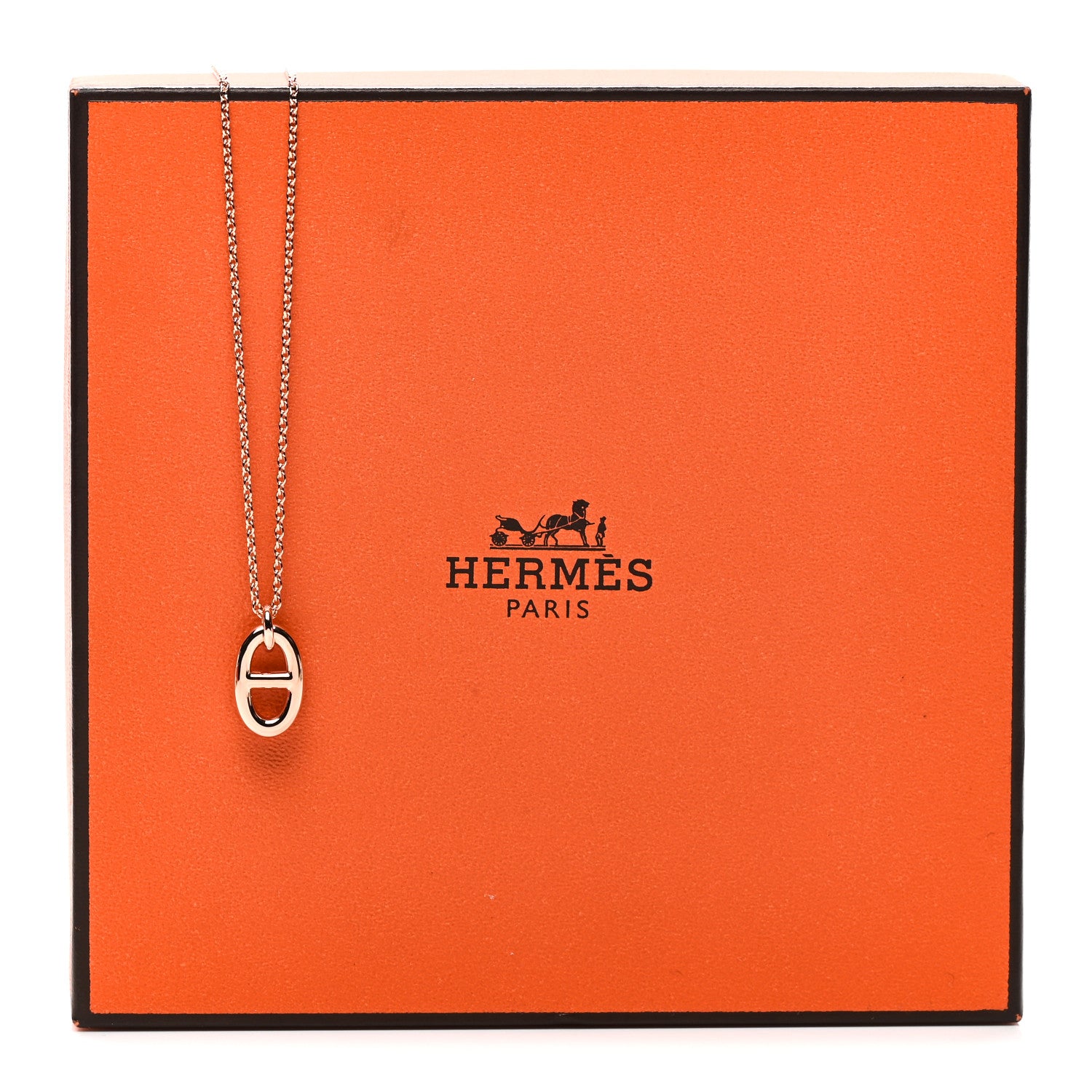 Hermes 18K Rose Gold PM Farandole Pendant Necklace 5 of 5