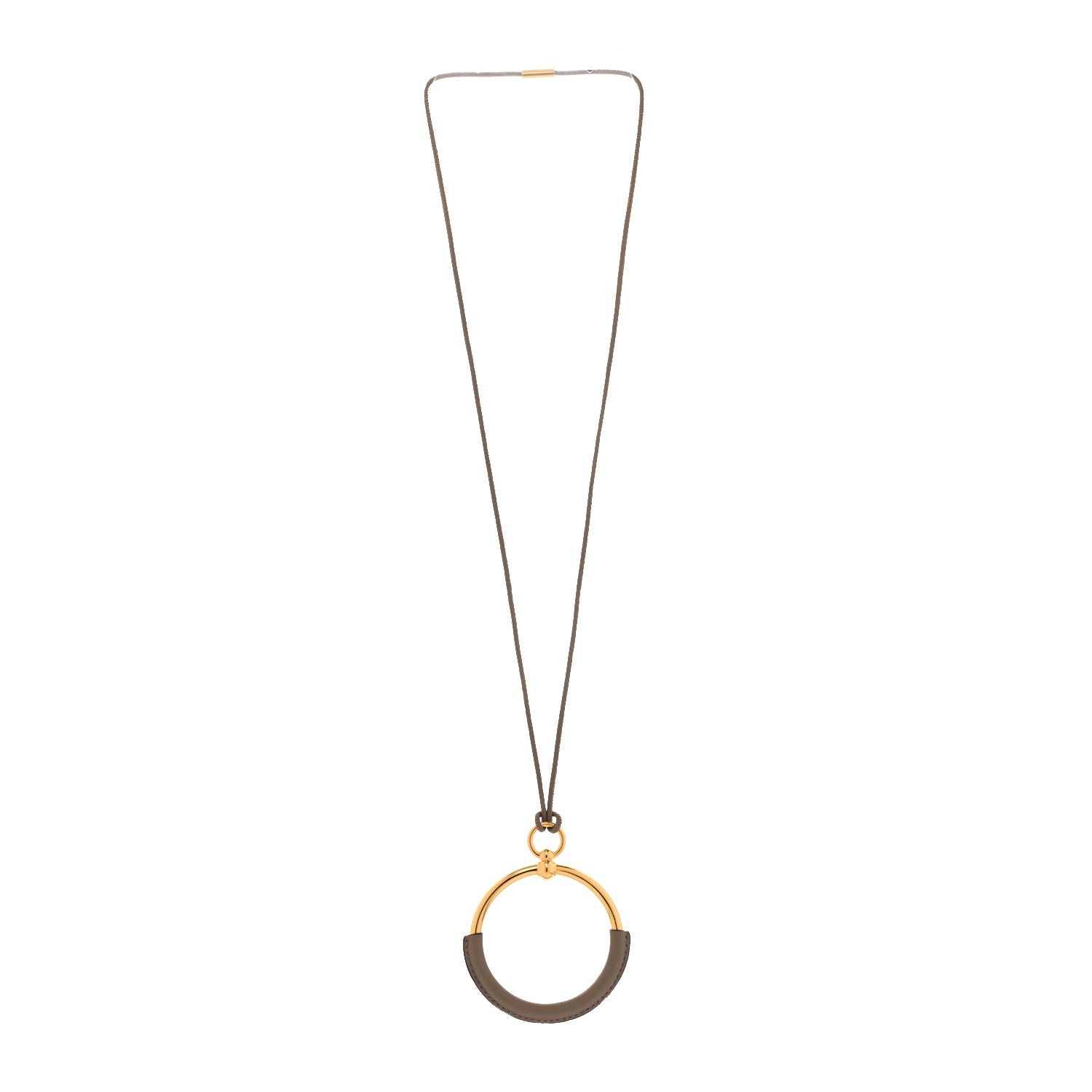 Hermes Swift Grand Loop Pendant Necklace Gold 3 of 5