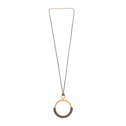 Hermes Swift Grand Loop Pendant Necklace Gold 3 of 5