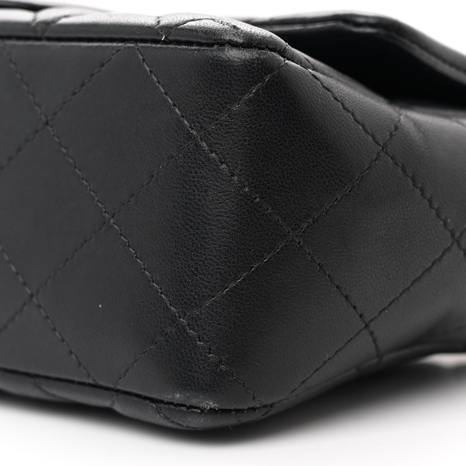 Chanel Lambskin Quilted Mini Rectangular Flap Black 10 of 11