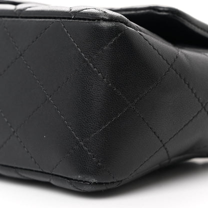 Chanel Lambskin Quilted Mini Rectangular Flap Black 10 of 11