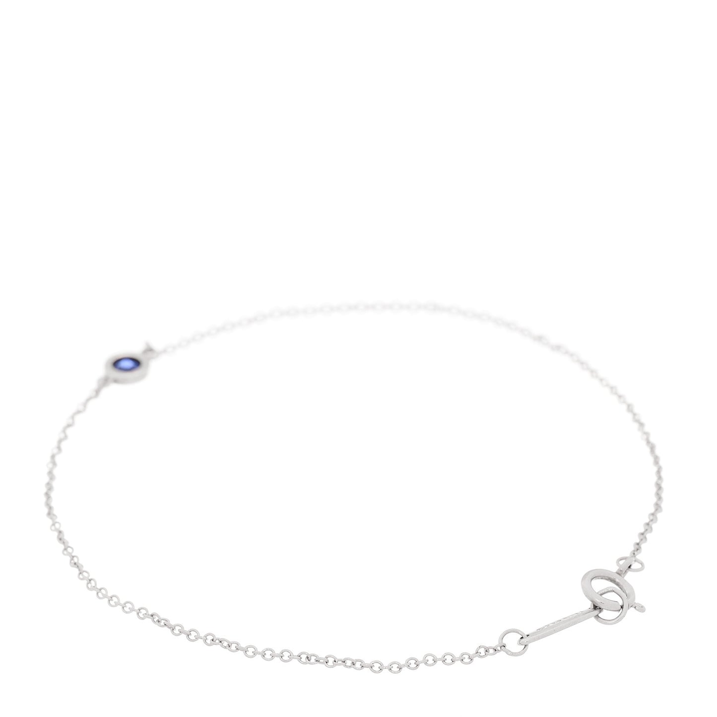 Platinum Blue Sapphire Elsa Peretti Color By The Yard Bracelet