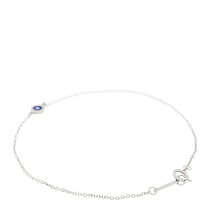 Tiffany Platinum Blue Sapphire Elsa Peretti Color By The Yard Bracelet 3 of 6