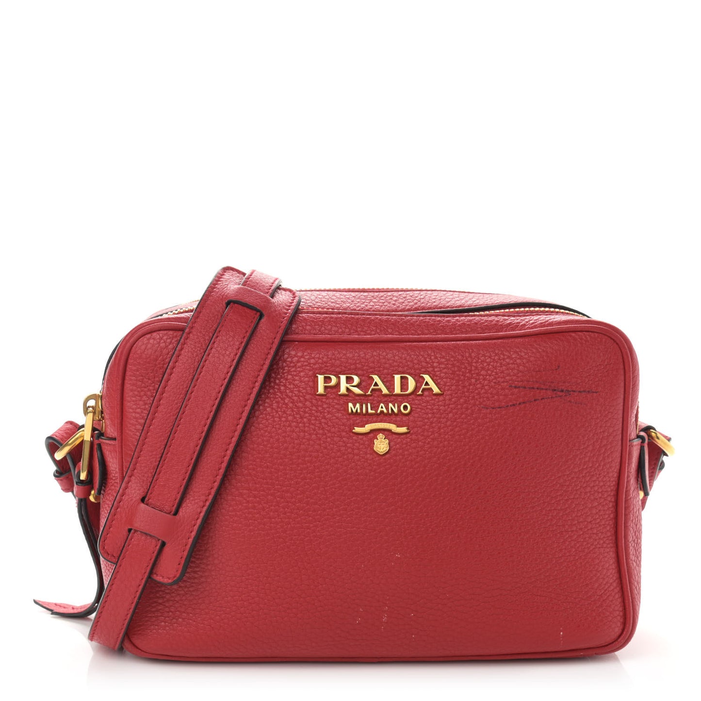 Vitello Phenix Camera Bag Rosso