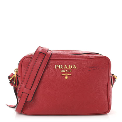 Prada Vitello Phenix Camera Bag Rosso 1 of 13