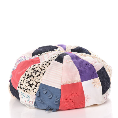 Chanel Fabric Patchwork Cap Hat M Multicolor 4 of 11