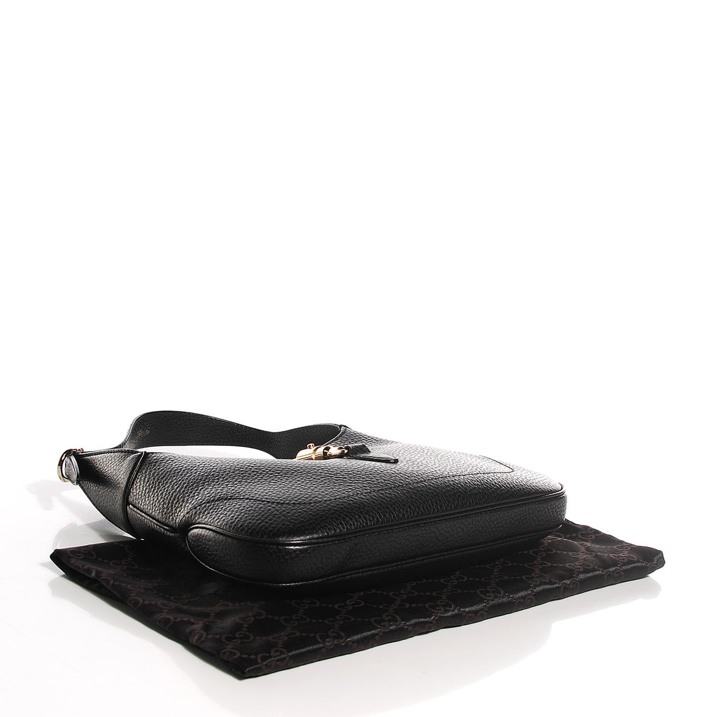 Calfskin Small Jackie O Hobo Black