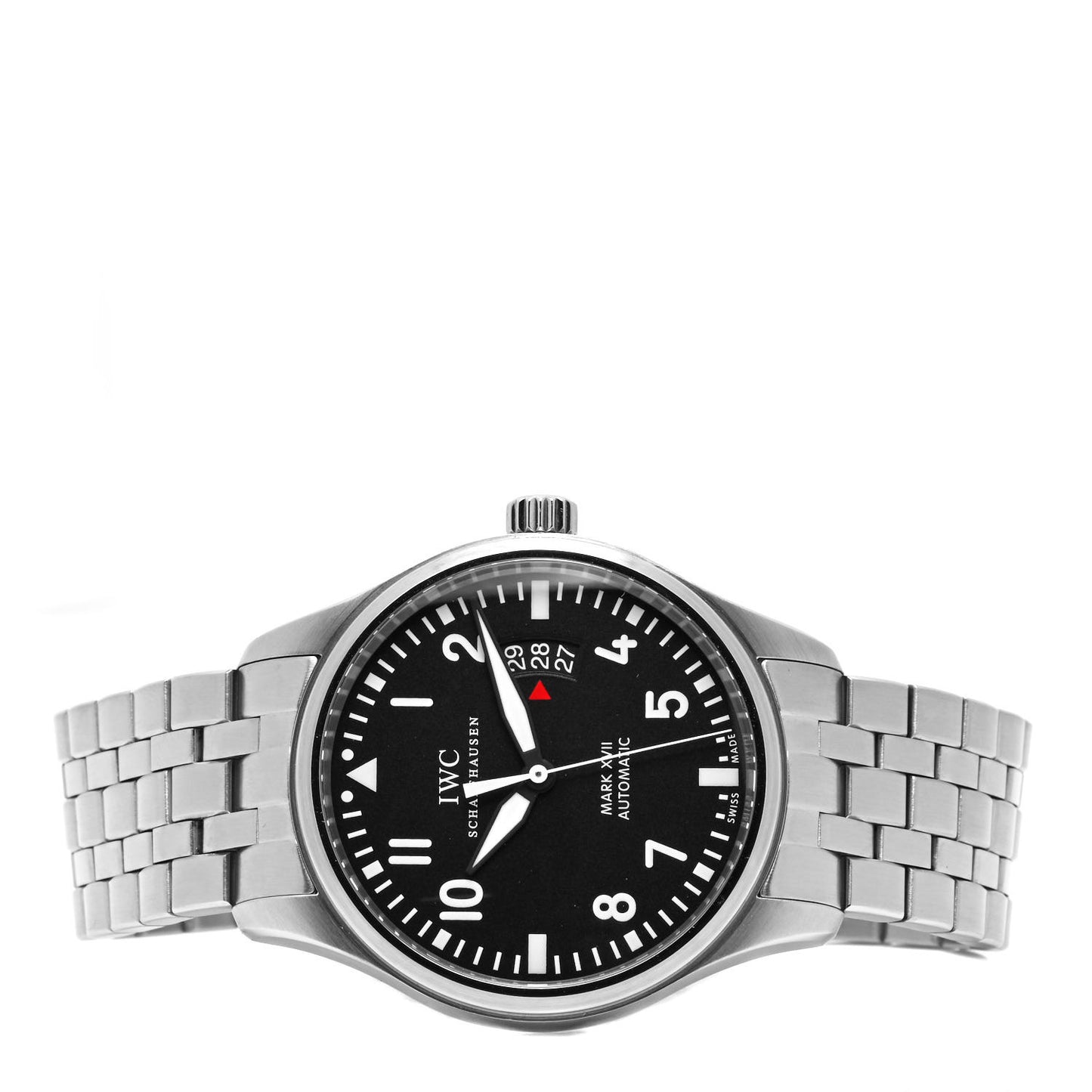 Stainless Steel 41mm Pilot Mark XVII Automatic Watch Black IW326504