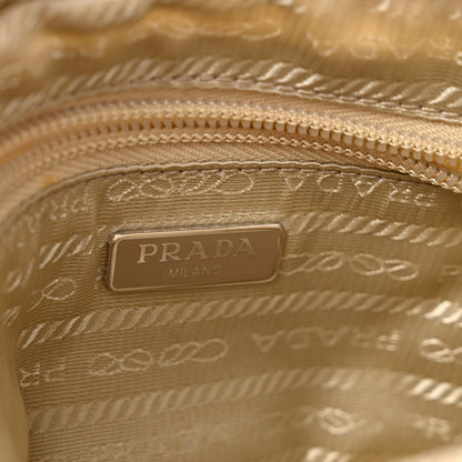 Prada Tessuto Nylon Vela Saffiano Necessaire Wristlet Pouch Cammeo 6 of 10