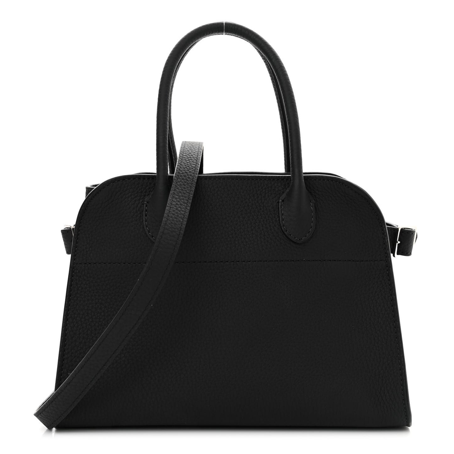 Grained Calfskin Soft Margaux 10 Bag Black