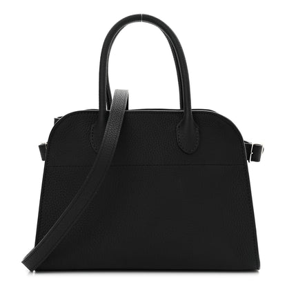 The Row Grained Calfskin Soft Margaux 10 Bag Black 1 of 9