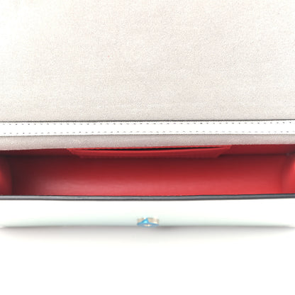 Christian Louboutin Iridescent Calfskin Loubi54 Crossbody Clutch Silver 5 of 11