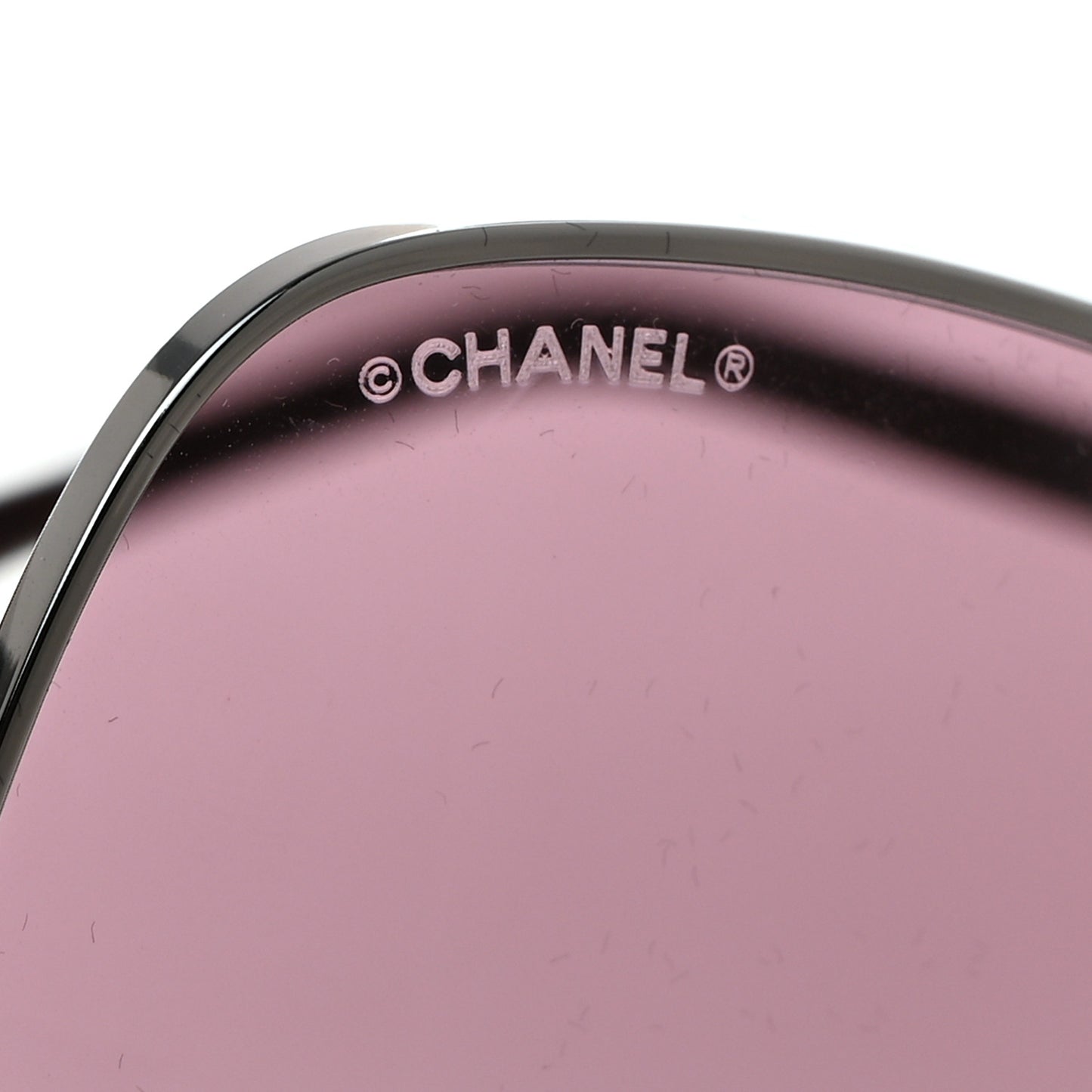 Metal Square Frame Chain Sunglasses 4274-Q Purple
