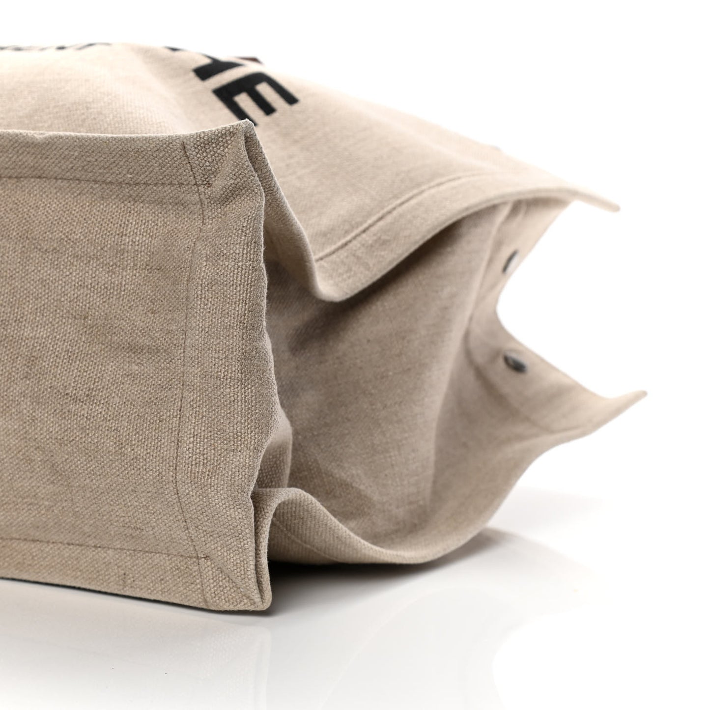 Linen Calfskin Rive Gauche Tote Tan