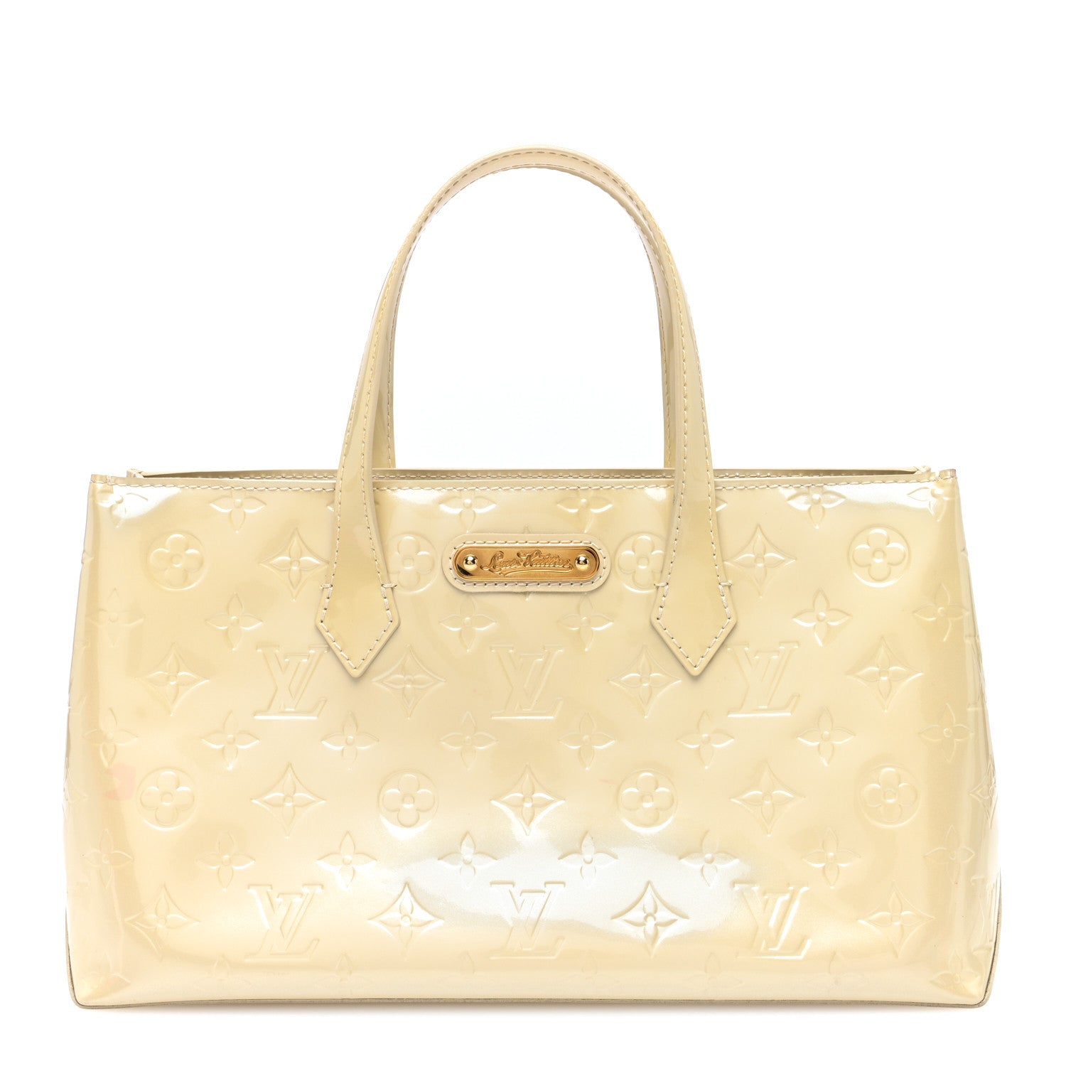 Louis Vuitton Vernis Wilshire PM Blanc Corail 1 of 9