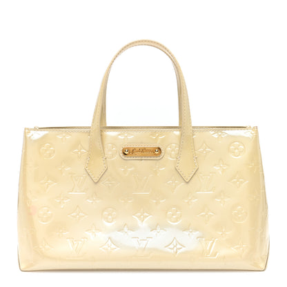 Louis Vuitton Vernis Wilshire PM Blanc Corail 1 of 9