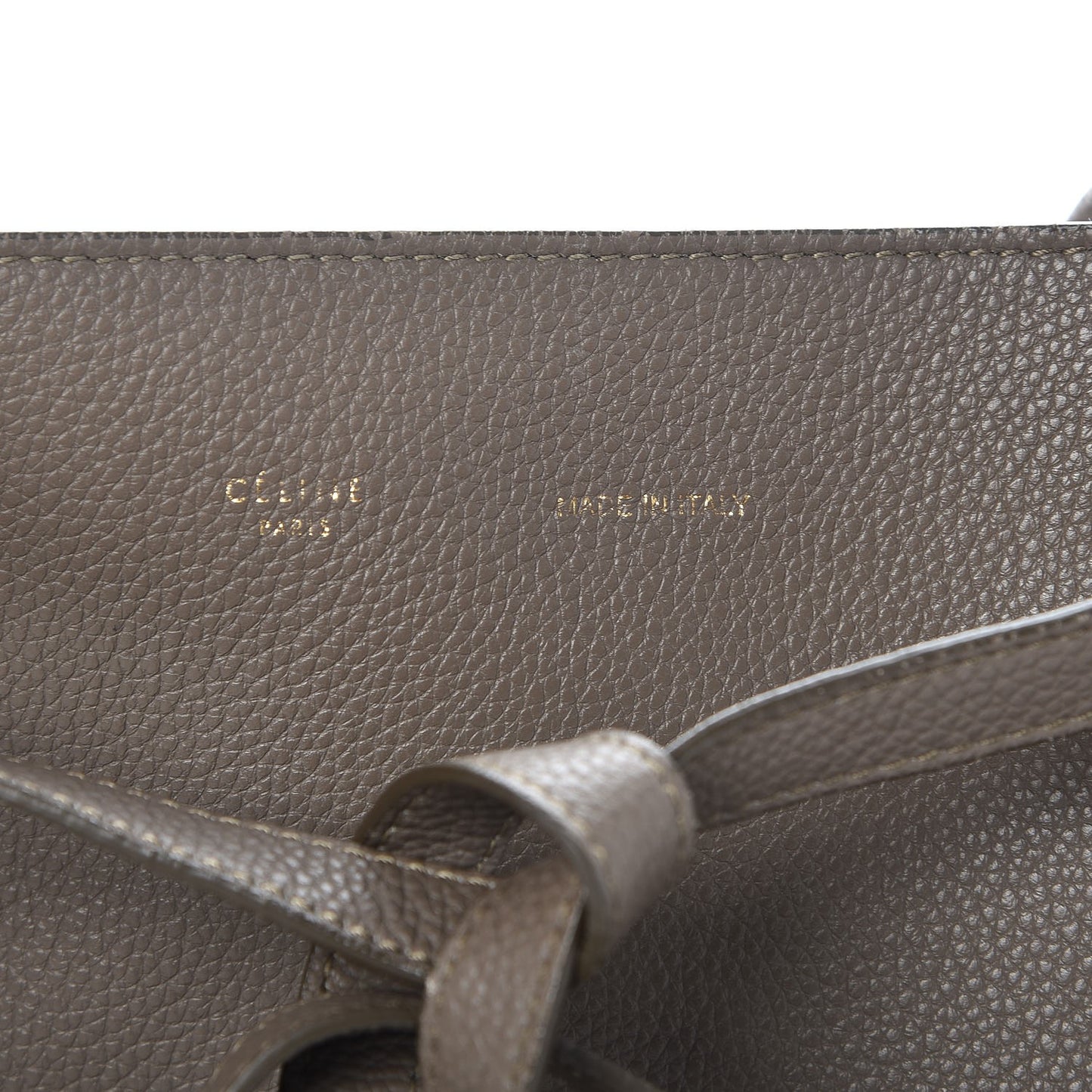 Soft Grained Calfskin Small Belt Cabas Phantom Taupe