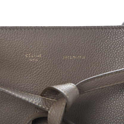 Celine Soft Grained Calfskin Small Belt Cabas Phantom Taupe 7 of 14