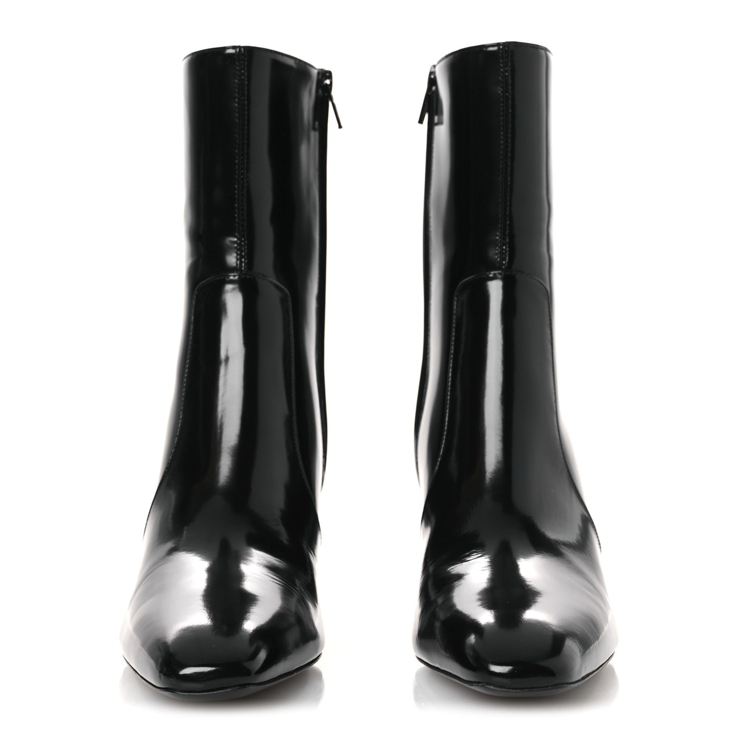 Vitello Marilyn Betty 70 Ankle Zip Boots 39 Black