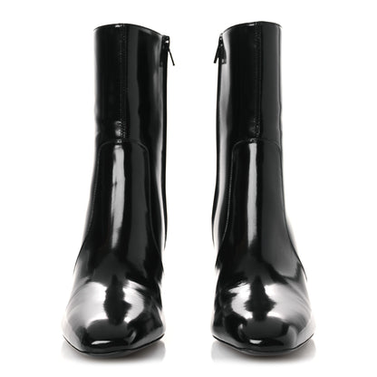 Saint Laurent Vitello Marilyn Betty 70 Ankle Zip Boots 39 Black 3 of 10