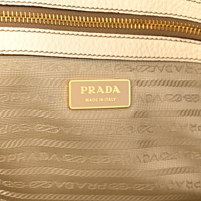 Prada Cervo Antik Shopping Satchel White 5 of 15