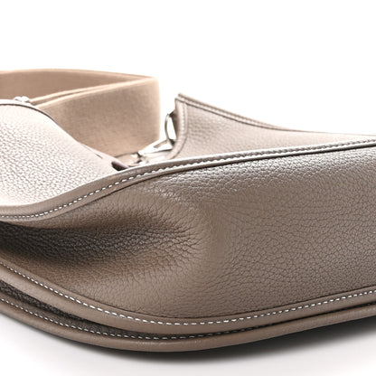 Hermes Taurillon Clemence Evelyne III GM Etoupe 9 of 11