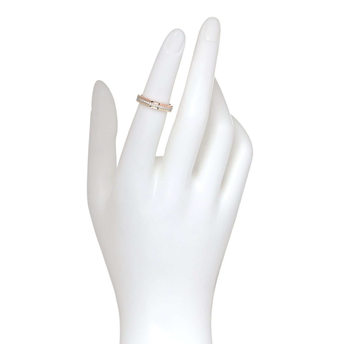 18K White Yellow Pink Gold Diamond 3.5mm Vendome Louis Cartier Wedding Band Ring 49 5