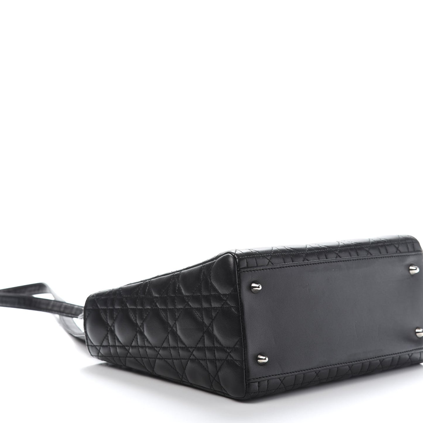 Lambskin Cannage Medium Lady Dior Black