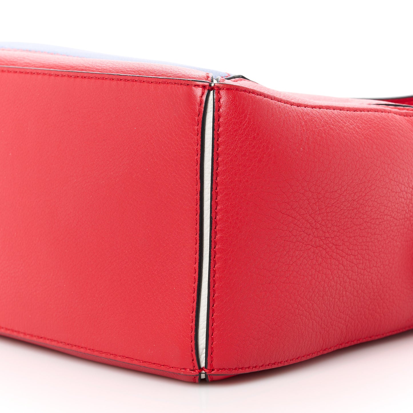Calfskin Small Puzzle Bag Red Blue